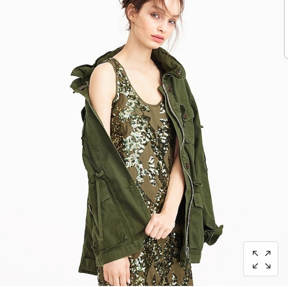 J  crew sequin shift dress